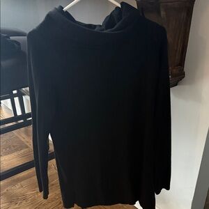 Like new! Elegant Black Cowl Neck Sweater